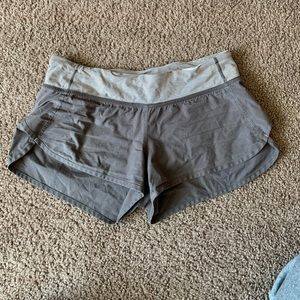 Gray Lululemon Speed Up Short Size 6